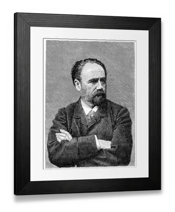 Framed Print : Historical print from the 19th century