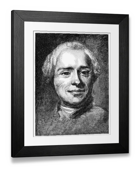 Framed Print : Historical print from the 19th century