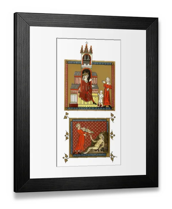Framed Print : Historical print from the 19th century
