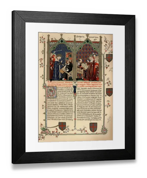 Framed Print : Historical print from the 19th century