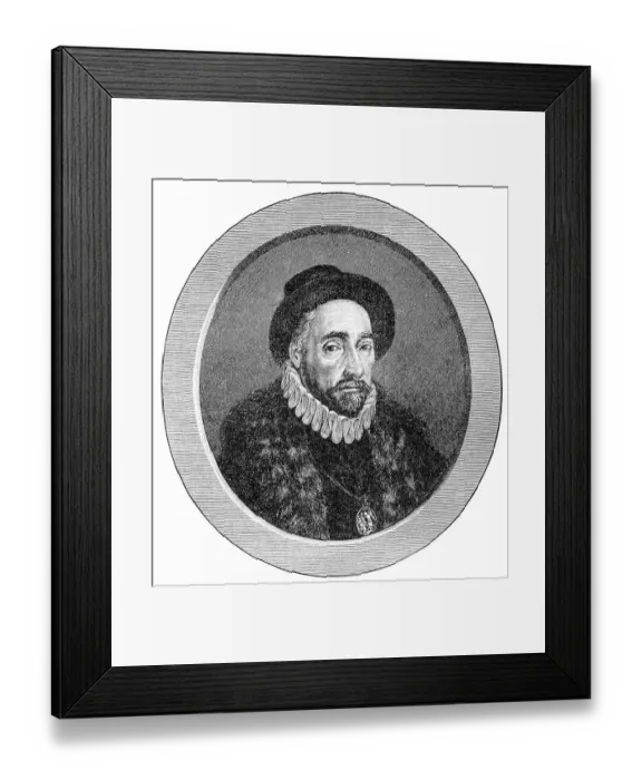 Framed Print : Historical print from the 19th century