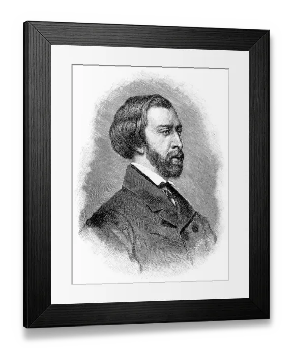 Framed Print : Historical print from the 19th century Framed Print : Historical print from the 19th century
