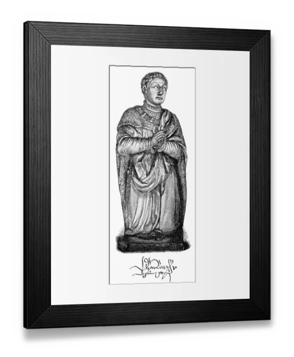 Framed Print : Historical print from the 19th century