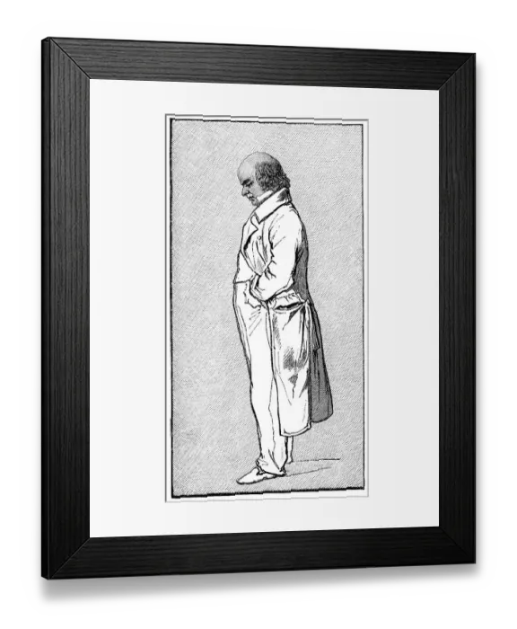 Framed Print : Historical print from the 19th century