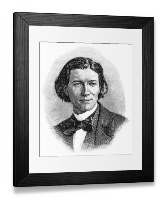 Framed Print : Historical print from the 19th century
