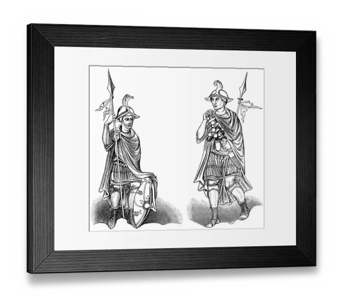 Framed Print : Historical print from the 19th century