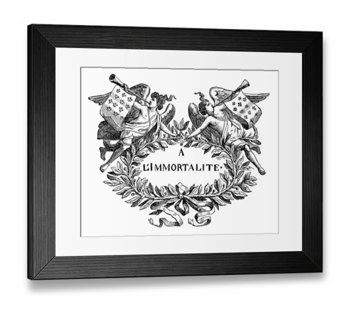 Framed Print : Historical print from the 19th century Framed Print : Historical print from the 19th century