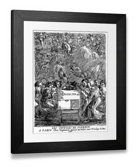 Framed Print : Historical print from the 19th century Framed Print : Historical print from the 19th century