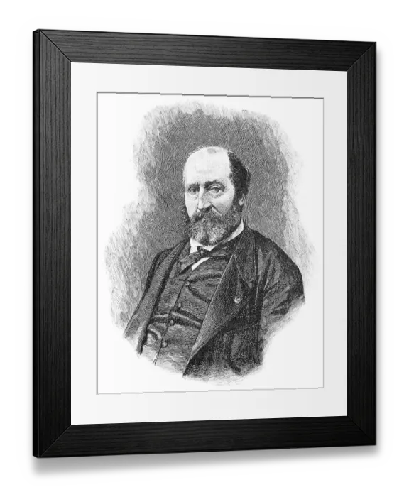 Framed Print : Historical print from the 19th century Framed Print : Historical print from the 19th century