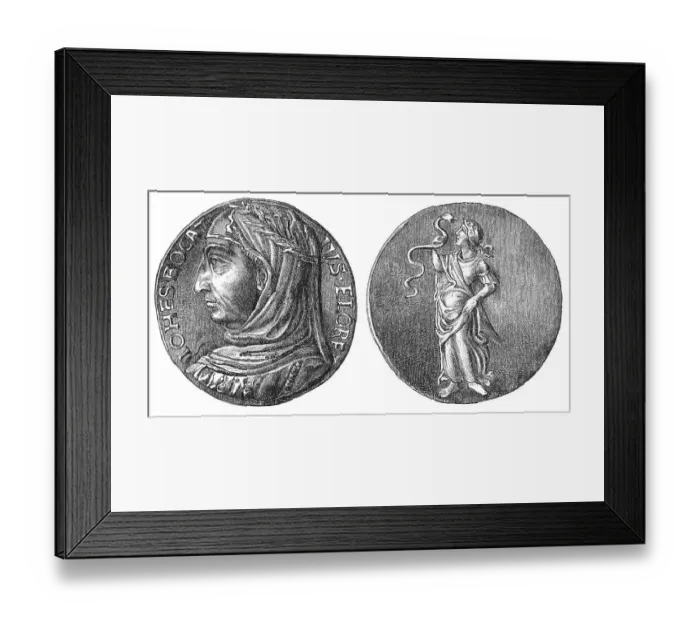 Framed Print : Giovanni Boccaccio, 1313 - 1375 Framed Print : Giovanni Boccaccio, 1313 - 1375