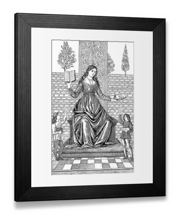 Framed Print : Historical print from the 19th century Framed Print : Historical print from the 19th century
