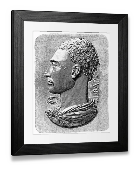 Framed Print : Historical print from the 19th century Framed Print : Historical print from the 19th century