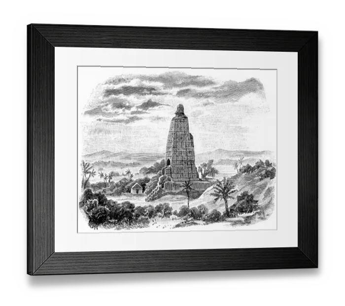 Framed Print : Historical print from the 19th century Framed Print : Historical print from the 19th century