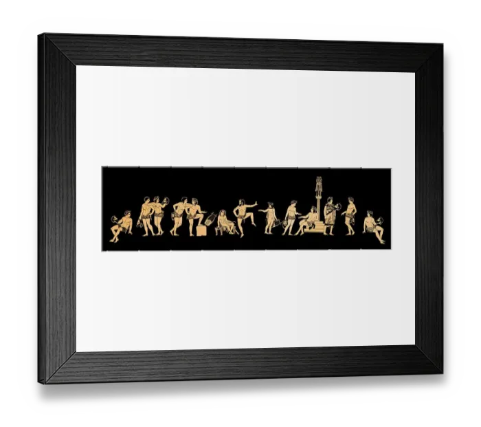 Framed Print : Historical print from the 19th century