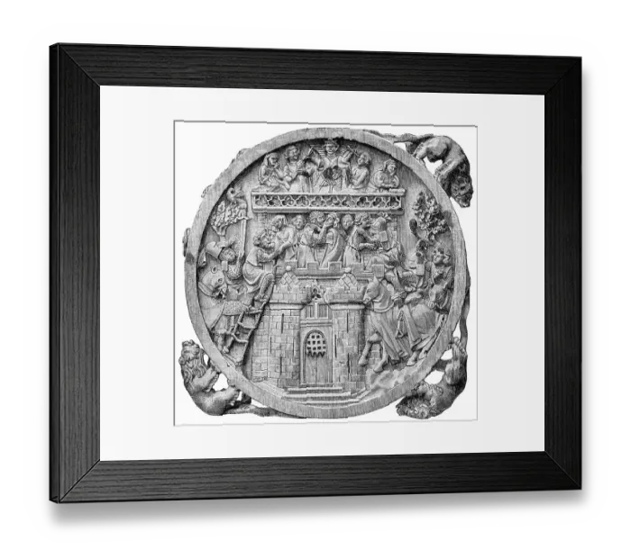 Framed Print : Historical print from the 19th century Framed Print : Historical print from the 19th century