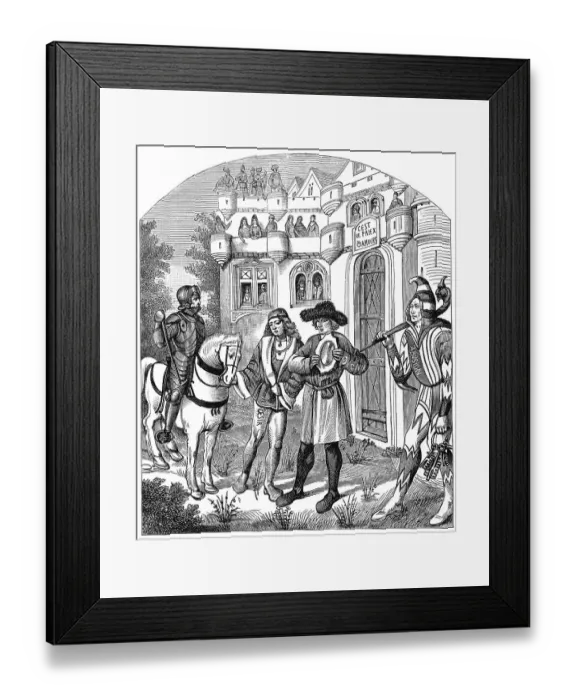 Framed Print : Historical print from the 19th century