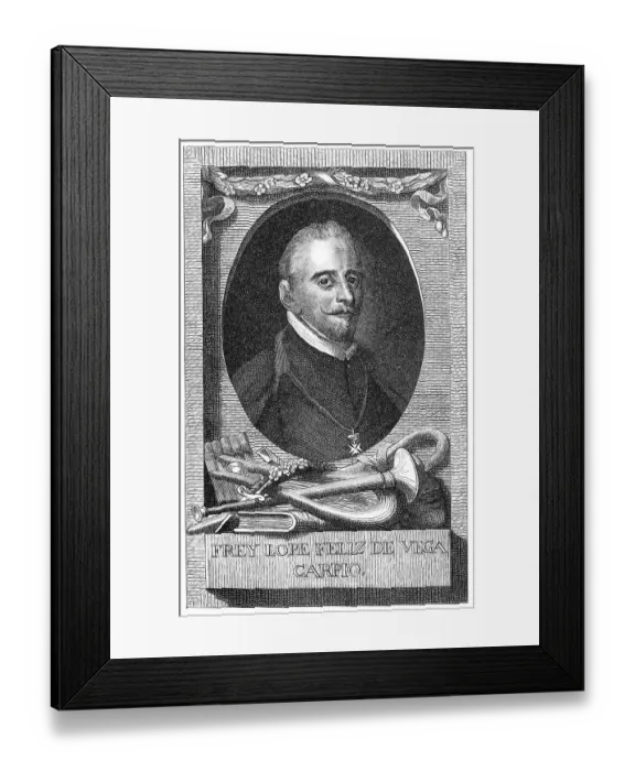 Framed Print : Historical engraving, 19th century