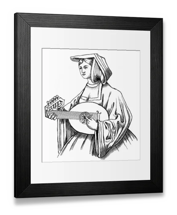 Framed Print : Historic drawing from the 19th century Framed Print : Historic drawing from the 19th century