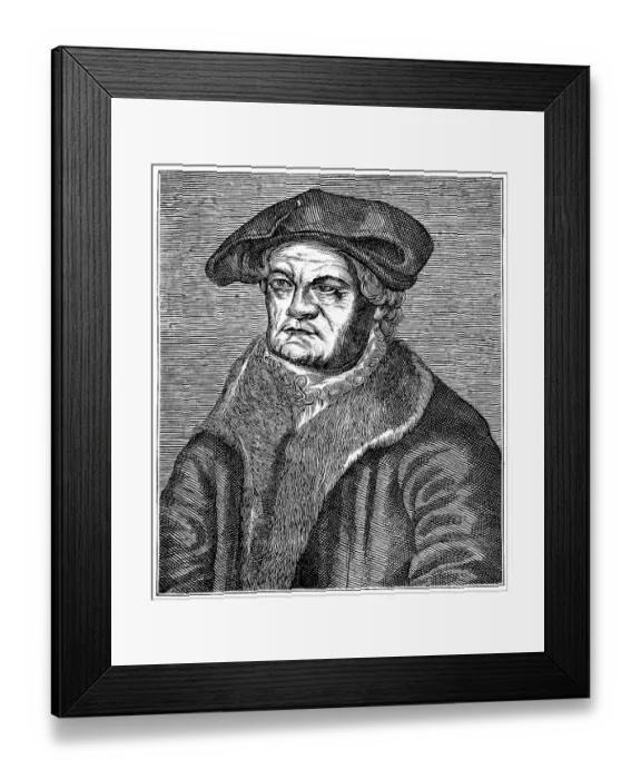Framed Print : Historic drawing from the 19th century