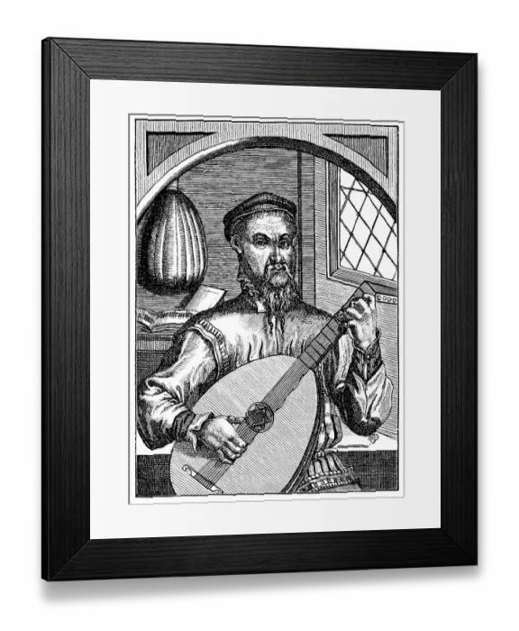 Framed Print : Historic drawing from the 19th century
