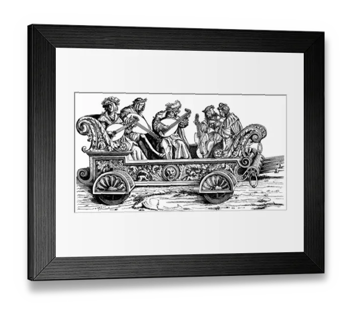 Framed Print : Historic drawing from the 19th century
