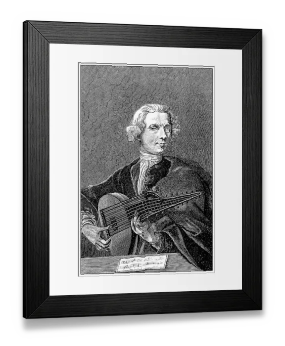 Framed Print : Historic drawing from the 19th century