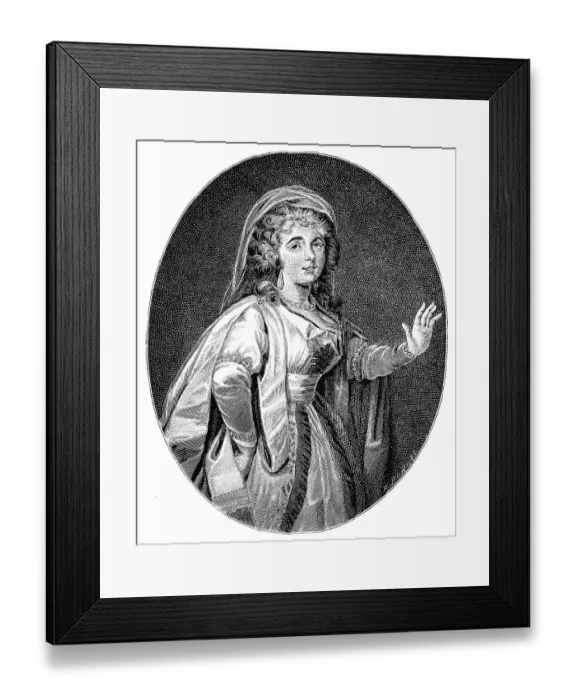 Framed Print : Historic drawing from the 19th century