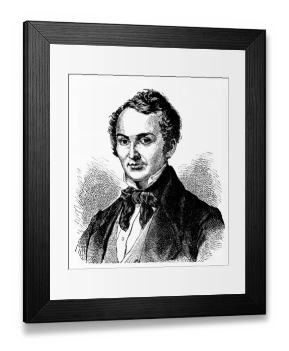 Framed Print : Historical drawing from the 19th Century Framed Print : Historical drawing from the 19th Century
