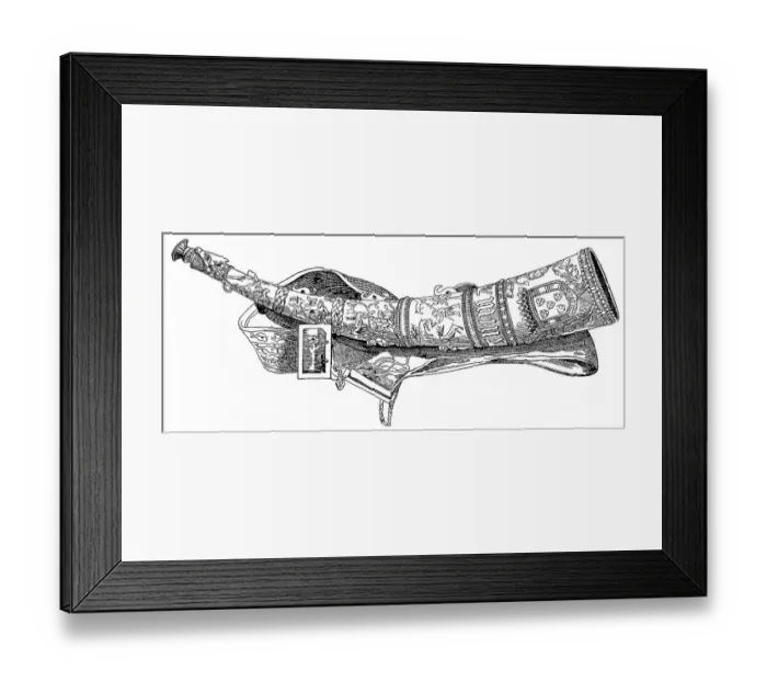 Framed Print : Historical drawing from the 19th Century
