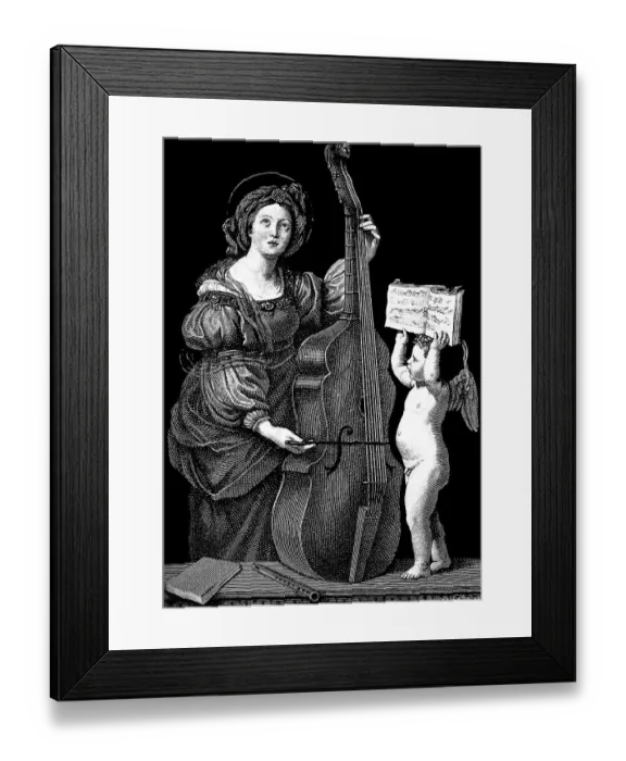Framed Print : Historical drawing from the 19th Century