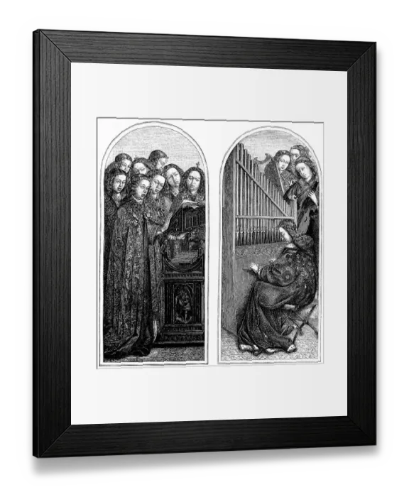 Framed Print : Historical drawing from the 19th Century