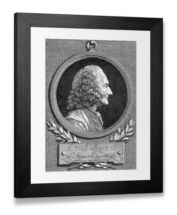 Framed Print : Historical drawing, portrait of Jean-Philippe Rameau Framed Print : Historical drawing, portrait of Jean-Philippe Rameau
