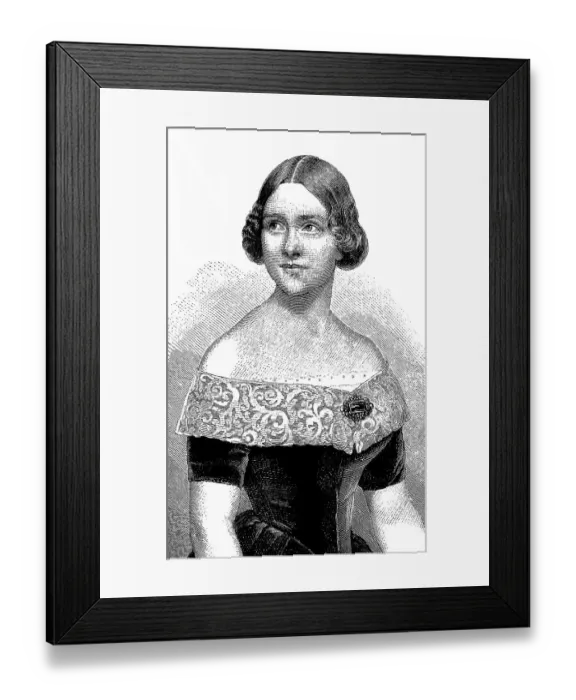 Framed Print : Historical drawing, portrait of Jenny Lind Framed Print : Historical drawing, portrait of Jenny Lind