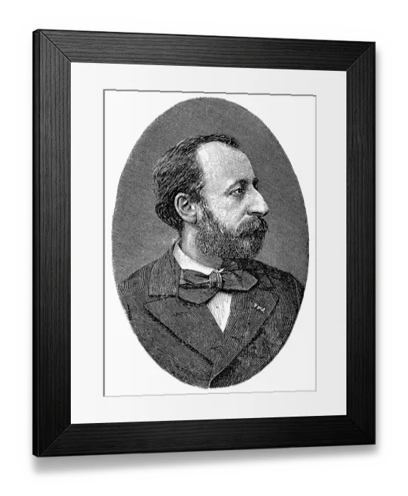 Framed Print : Historical drawing, portait of Charles Camille Saint-Saens Framed Print : Historical drawing, portait of Charles Camille Saint-Saens