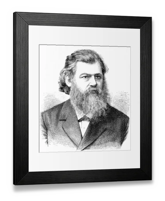 Framed Print : Historic drawing, portrait of Victor Ernst Nessler Framed Print : Historic drawing, portrait of Victor Ernst Nessler