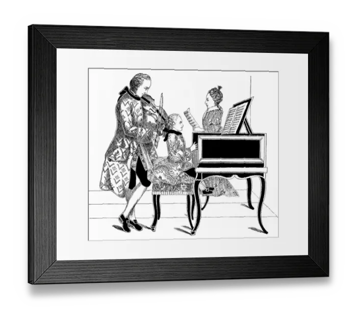 Framed Print : Historical drawing from the 19th Century