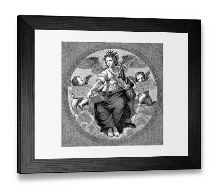 Framed Print : Historical drawing after a painting by Raphael da Urbino Framed Print : Historical drawing after a painting by Raphael da Urbino