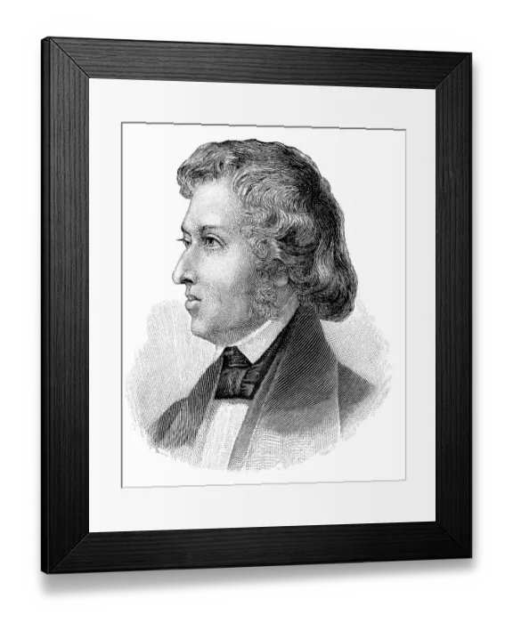 Framed Print : Historical drawing from the 19th Century