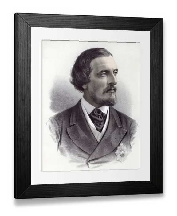 Framed Print : Historic chromolithography from the 19th century Framed Print : Historic chromolithography from the 19th century
