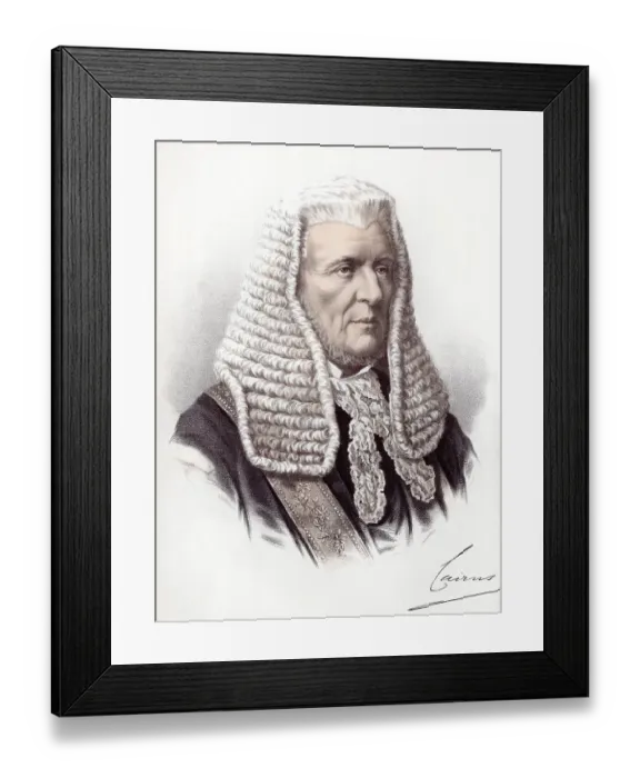 Framed Print : Historic chromolithography from the 19th century