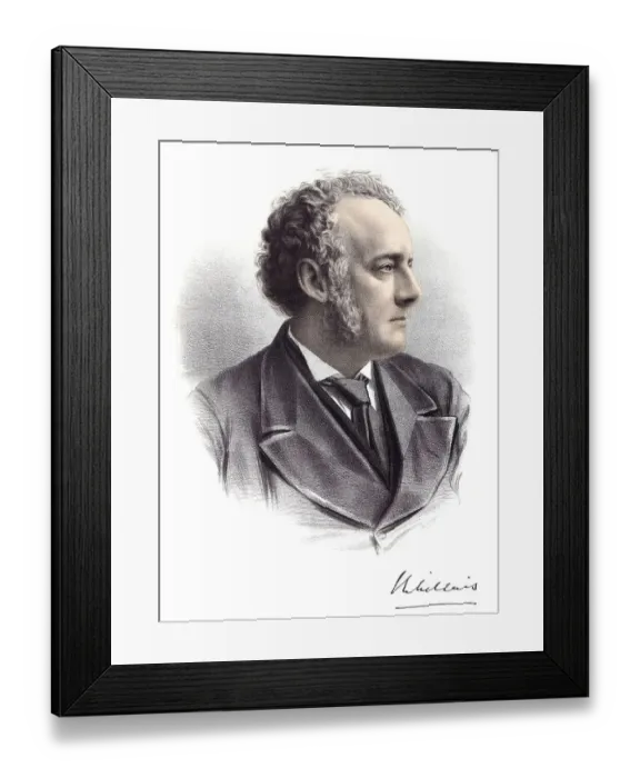 Framed Print : Historic chromolithography from the 19th century Framed Print : Historic chromolithography from the 19th century