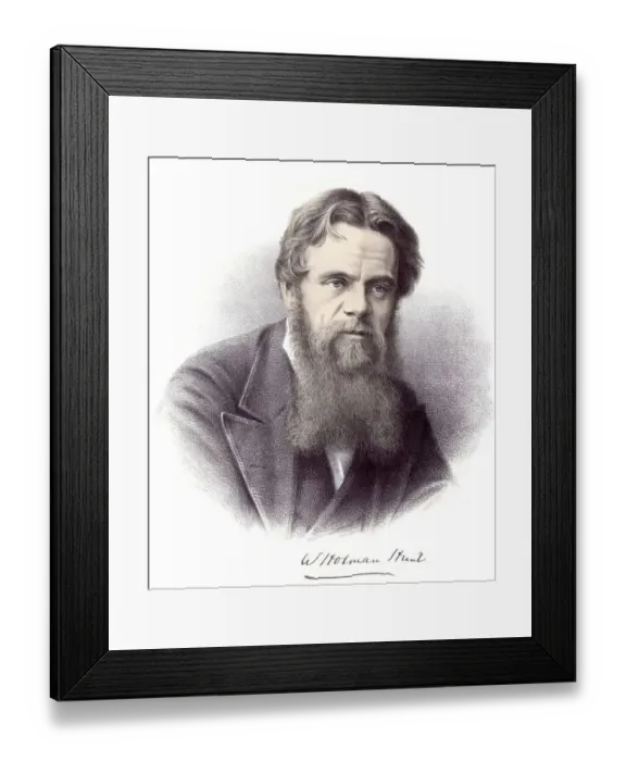 Framed Print : Historic chromolithography from the 19th century