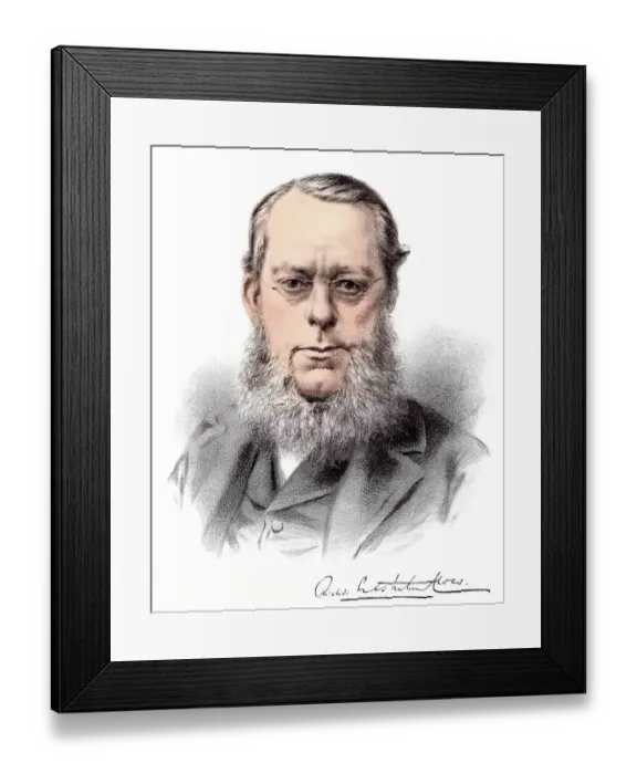 Framed Print : Historic chromolithography from the 19th century Framed Print : Historic chromolithography from the 19th century