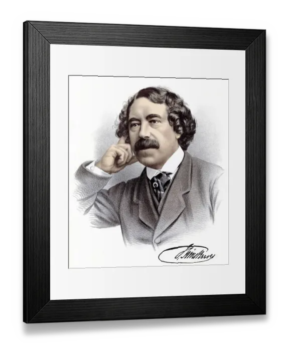 Framed Print : Historic chromolithography from the 19th century Framed Print : Historic chromolithography from the 19th century
