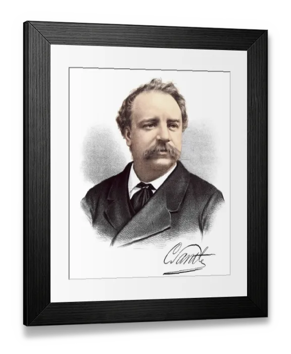 Framed Print : Historic chromolithography from the 19th century Framed Print : Historic chromolithography from the 19th century
