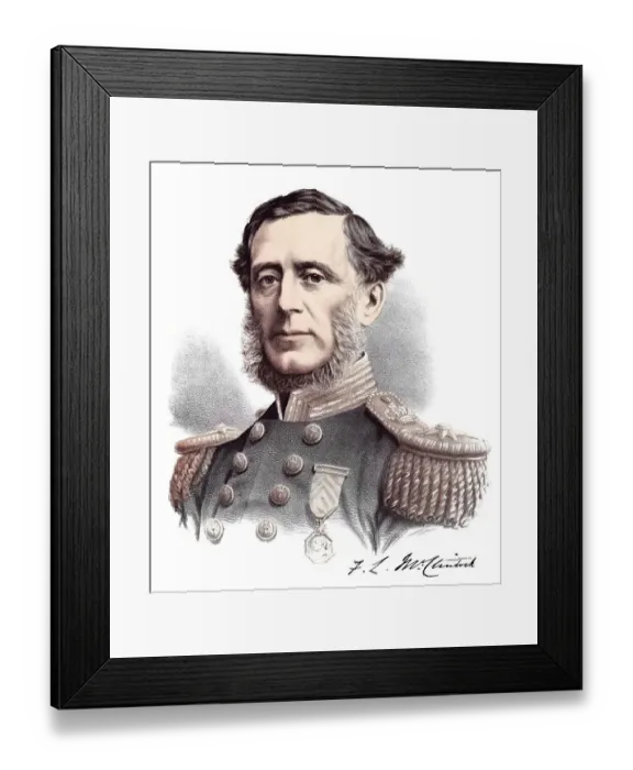 Framed Print : Historic chromolithography from the 19th century Framed Print : Historic chromolithography from the 19th century