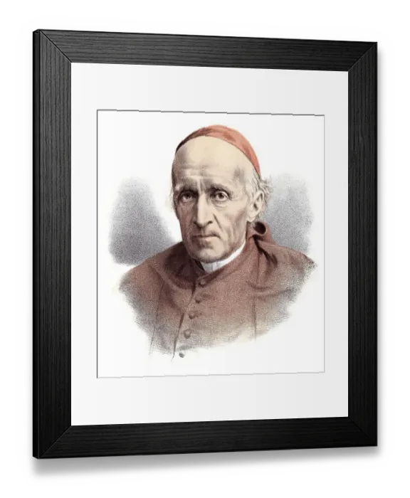 Framed Print : Historic chromolithography from the 19th century