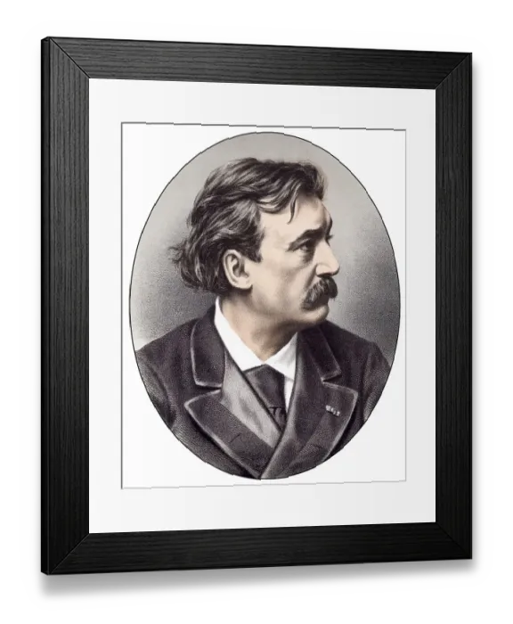 Framed Print : Historic chromolithography from the 19th century Framed Print : Historic chromolithography from the 19th century