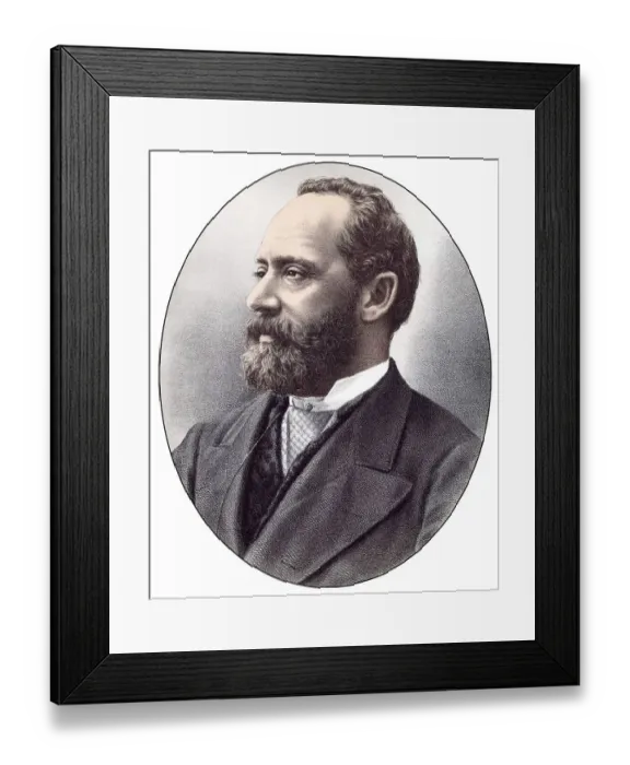 Framed Print : Historic chromolithography from the 19th century Framed Print : Historic chromolithography from the 19th century