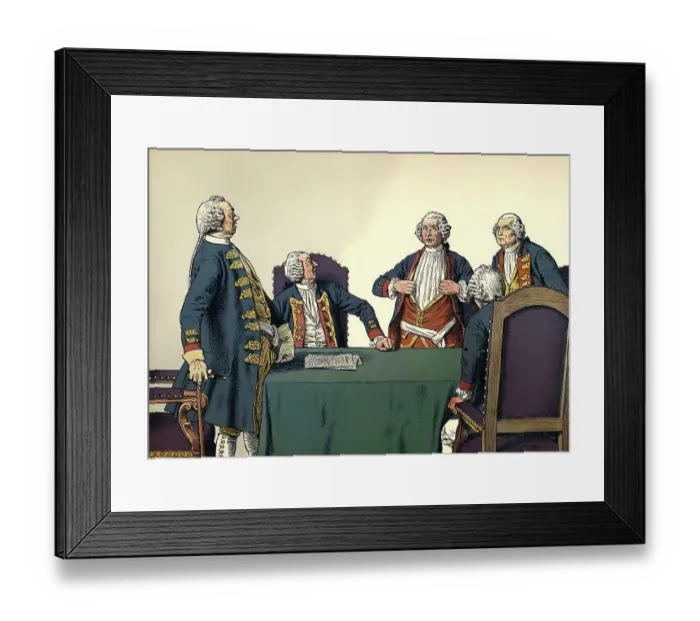 Framed Print : The court-martial at Koepenick Palace Framed Print : The court-martial at Koepenick Palace
